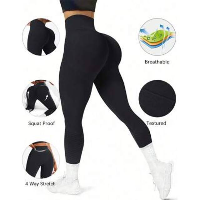 SHEIN Solid Color Casual Everyday Sports Leggings, Minimalist And Fashion