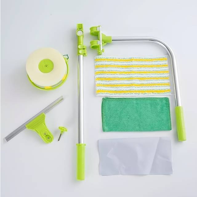 TEMU Dayplus 2-in-1 Kit, U-shaped Squeegee , Extendable 1.4m , - Use For , , , Plastic For