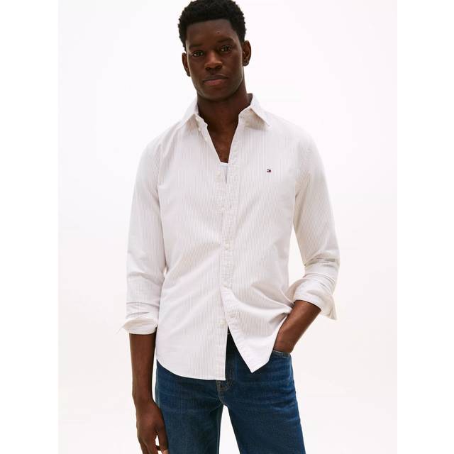 Tommy Hilfiger Oxford Shirt Stripes Beige size M