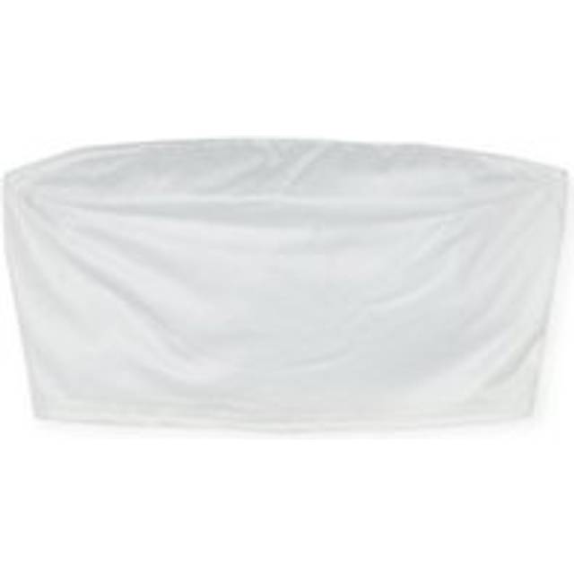 Womens Halloween Pu Bandeau Crop Top - White - 10, White