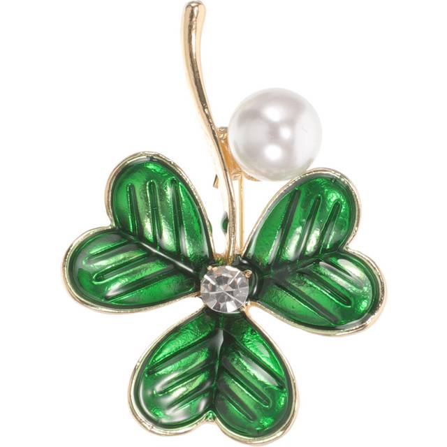 Patrick's day brooch corsage miss bride cute pin women creative collar