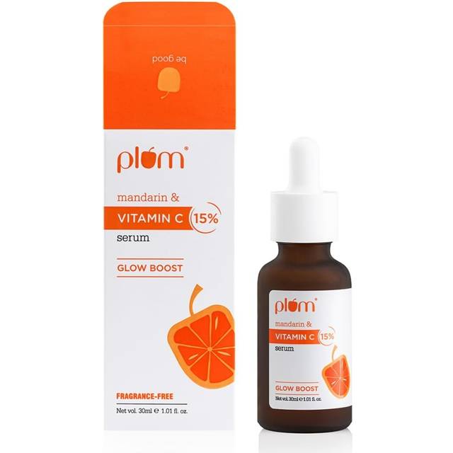 Plum 15% vitamin c serum reduce pigmentation dark spot mandarin face serum 30 ml
