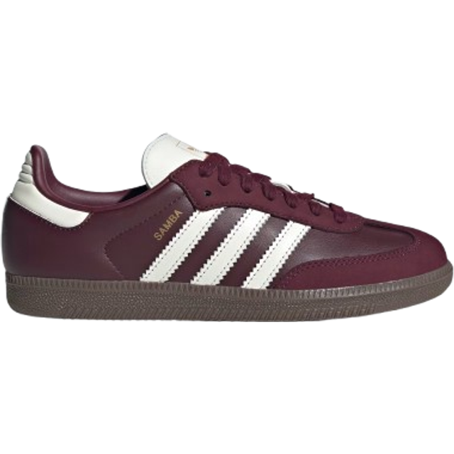 Adidas Womens Samba OG Trainers Maroon Offwhite Gum Brown, 4.5