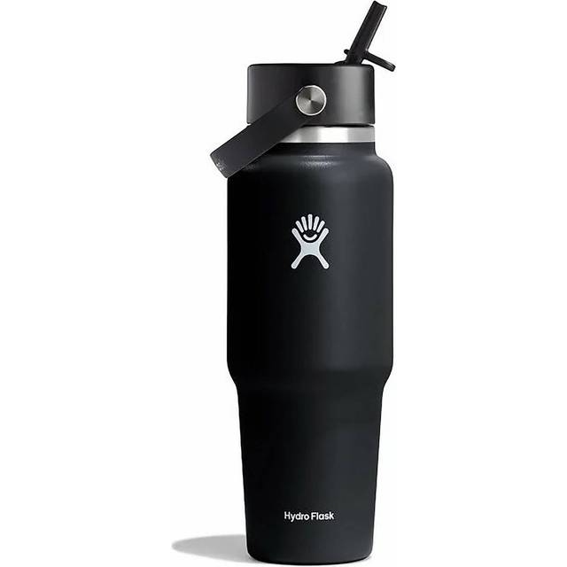 Hydro Flask Wide Flex Straw Travel Bottle Thermal Bottle 946 ml - Black