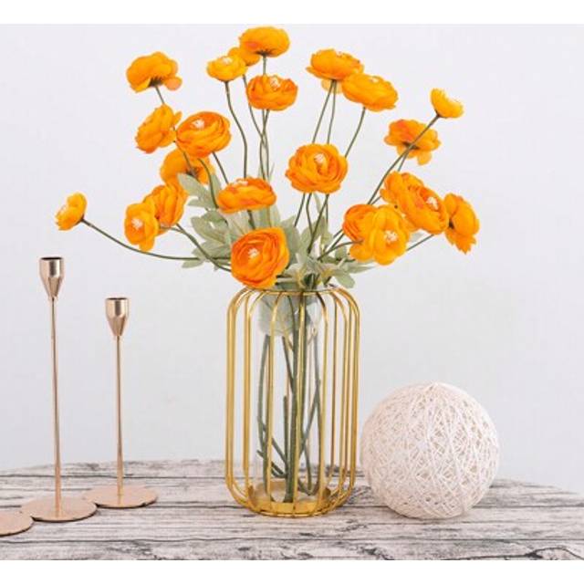 SHEIN 1pc/2pcs/5pcs Artificial Rose Peonies, 58cm Long, Decorated With 4 Flower Heads, Small Dried Roses, Bohemian Farmhouse Style Home Decoration, Plastic