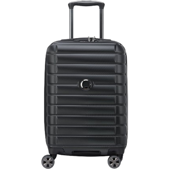 Delsey Shadow 5.0 55cm Slim 4-Wheel Cabin Case - Black