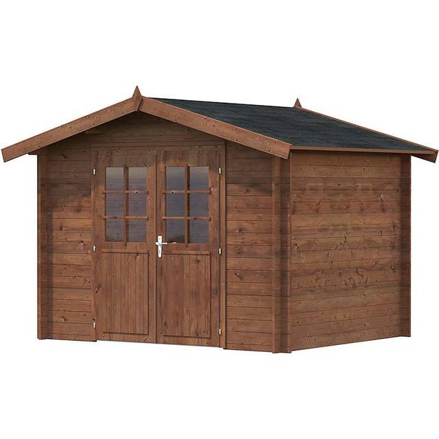 Palmako Valentine 2.8m x 2.3m Premium Log Cabin Shed (28mm)