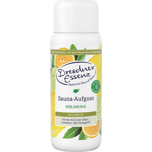 Dresdner Essenz bastuinfusion islime 250 ml | färskcitrisk bastu med limeolja | vitaliserande vård genom myntolja och apelsinolja | vegansk