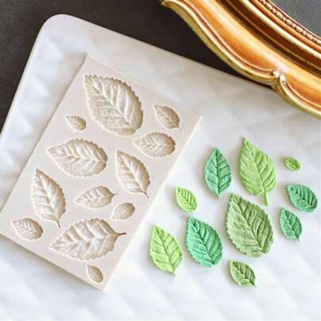 SHEIN 1pc Leaf Silicone Molds, Candle Mold, Soap Mold, DIY Soft Pottery Clay Drop Glue Decorative Mold, Hand Decorative Art Tools