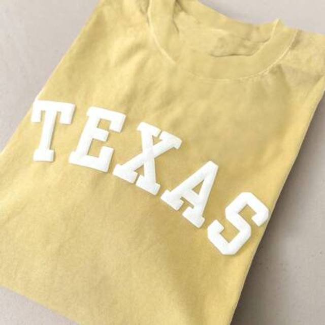 SHEIN Texas Style Short Sleeve Puff Sleeve Vinyl Colorful Comfortable T-Shirt Unisex, Round Neck Women Graphic Tee