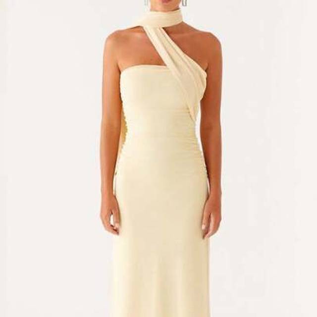 SHEIN Women&#39;s Printed Tube Top Dress Y2k Backless Sleeveless Waistcoat Maxi Dress With Ruffles Waist Sexy Summer Beachwear