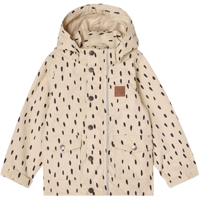 Kuling Stockholm Skaljacka Charcoal Dots 80 cm  Vit  80 cm  Unisex