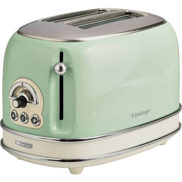 Ariete AR5514 Vintage 2-Slice Toaster - Green, Green