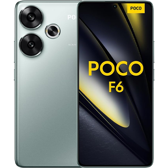 Xiaomi POCO F6 - 5G pekskärmsmobil - dual-SIM - RAM 8 GB / Internminne 256 GB - OLED-skärm - 6.67" - 2712 x 1220 pixlar (120 Hz) - 2 bakre kameror 50