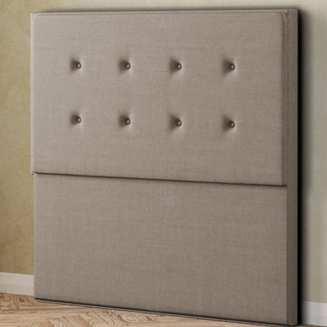 Eleganza Darlington Single Beige Linen Floor Standing Headboard - Cream
