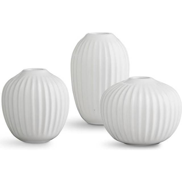Kähler Hammershøi White Vase 8.5cm 3stk - Morefews.dk