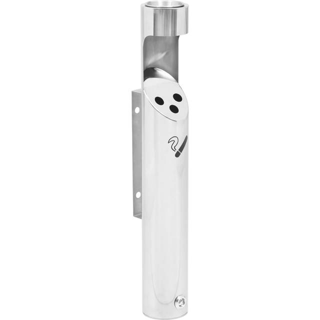 vidaXL Wall Mounted Ashtray Stainless Steel - Silver