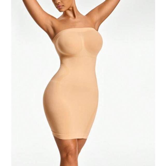 SHEIN Seamless Shapewear Slip Dress Body Shaper Bust& Butt Lifter Tummy Waist Thigh Control