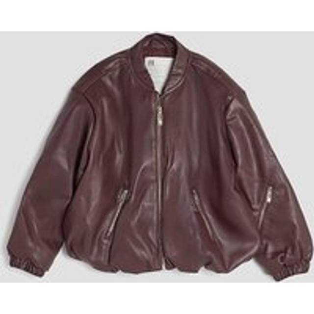 River Island Girls Red Bubble Faux Leather Bomber Jacket - 9-10 Yrs