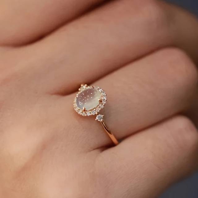 TEMU Elegant Promise Ring With , Kc Golden Plated Copper, Sweet Anniversary Gift For Engagement & Wedding, Party And Banquet Decor, Gift For Her|elegant Design|copper Ring