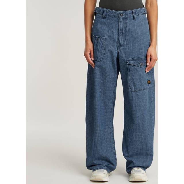 Belted Cargo Loose 2.0 Jeans - Medium blue - Women