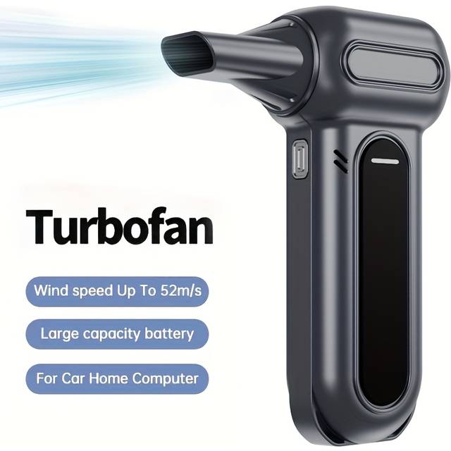 TEMU Electric Air Duster-150000rpm Super Power Cordless Air Duster, Rechargeable Brushless Motor Durable Blower, 3-gear Adjustable Dust Blower For Computer, Keyboard, Outdoor, House And Car