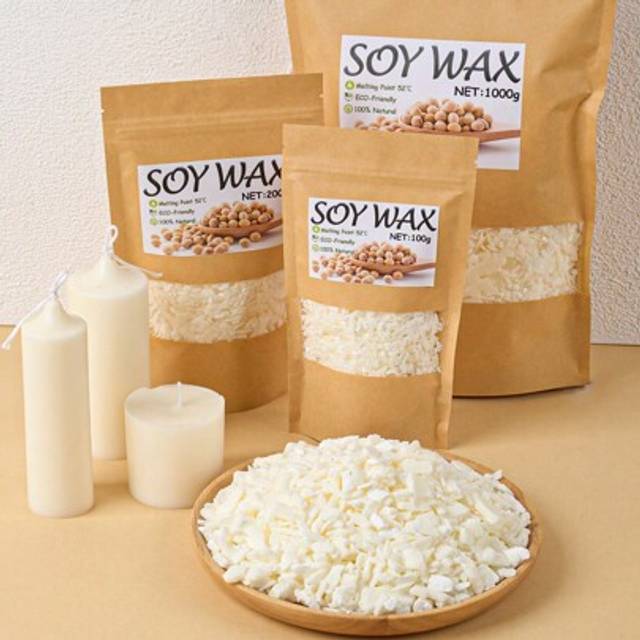 SHEIN 100g/200g/1000g Soy Wax, DIY Candle Making Material, 0.22lb/0.44lb/2.2lb Premium Natural Soy Wax, Candle Making Supplies