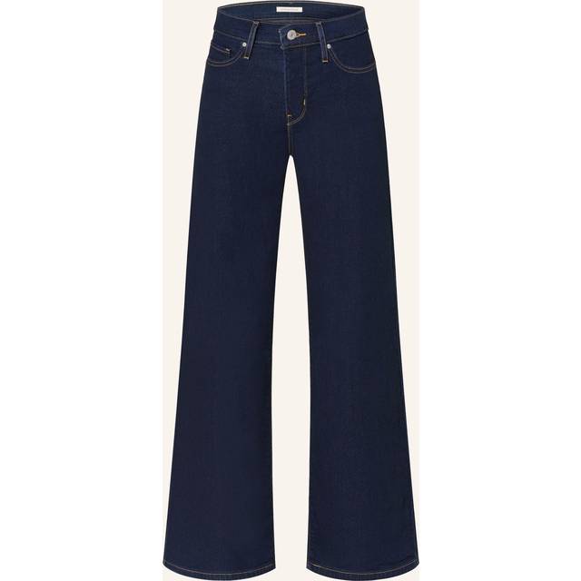 Levi's for woman. 001PZ-0009 Jeans 318 Navy wide leg shapers (26/30), Casual, Cotton, Denim