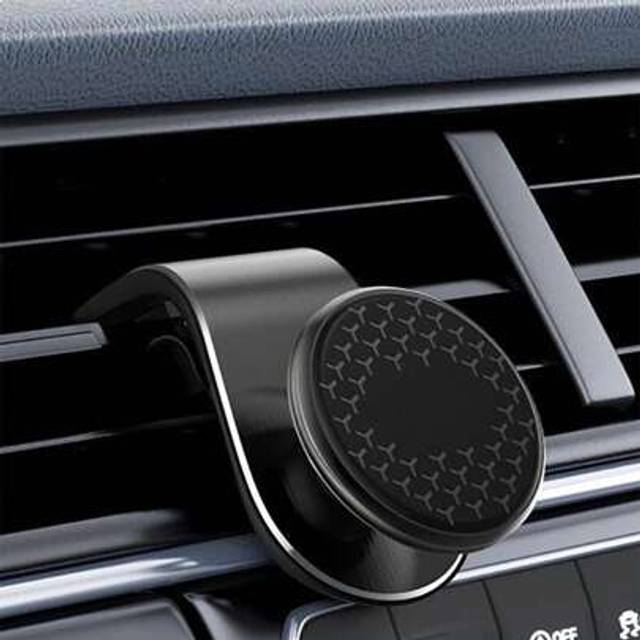 SHEIN 1pc Upgraded Car Vent Magnet Mount, Metal Strong Magnetic Mobile Phone Holder With 360 Â° Rotation For Navigation Compatible With IPhone, Android Phon