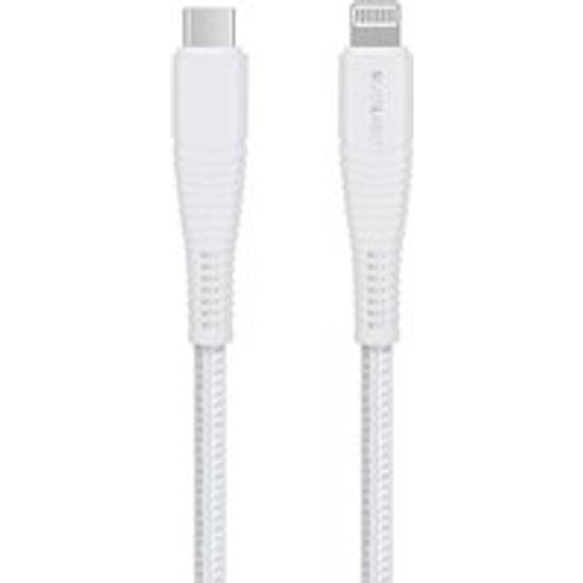 SILVERLABEL Braided USB Type-C to Lightning Cable - 2 m, White, White
