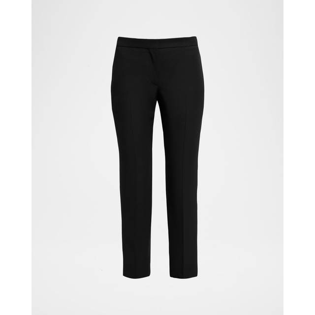 Cropped Cigarette Trousers - BLACK - 38 IT (2 US)