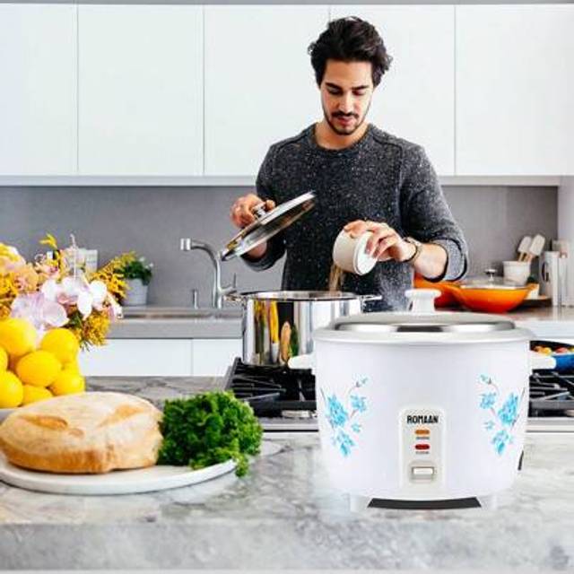 SHEIN Rice Cooker - Ervings With Steamer Basket, - 1L, Keep Warm Function, Removable Non Stick Bowl, Easy To Clean, Steamer Basket, Measuring Cup & Spoon In