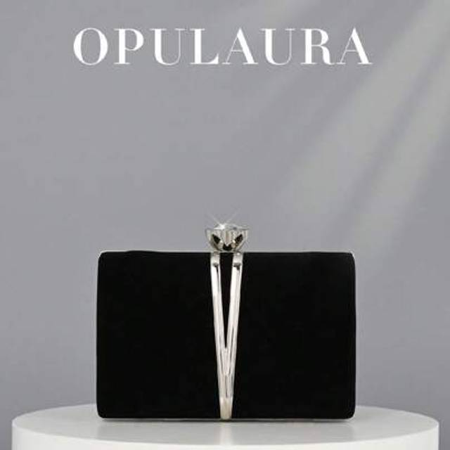 SHEIN OpulAura Women Autumn Winter Fashion Luxury Mini Velvet Gift Box Evening Bag, Party Clutch With Metallic Decorative Trim, Glitter Formal Party Handbag