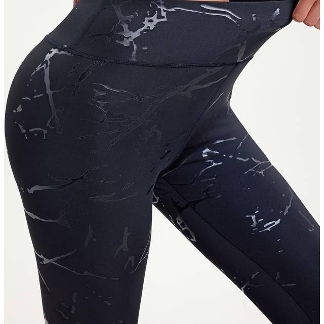 TEMU Women's High-waisted Tummy Control Leggings - Butt-lifting Medium Pants With Twist Detailing, Solid Black & Casual Wear, Leggings, Apparel, , Sleek Fabric, Medium Elasticity, Durable Fabric, Wear
