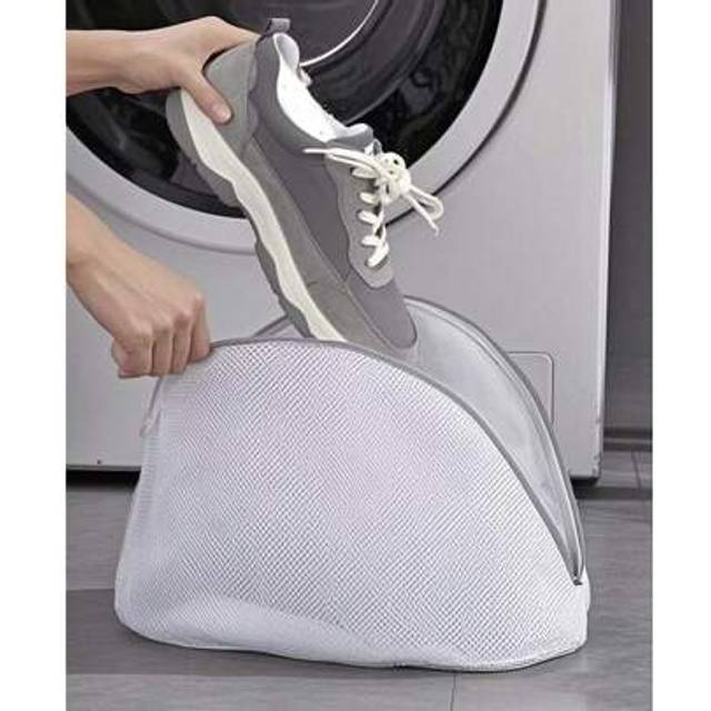 SHEIN 1pc/2pcs/3pcs/4pcs Shoes & Clothes Wash Bags, Washing Machine Mesh Laundry Bag, Thick Shoe Net Wash Bag, Household Anti-Deformation Washing Protection