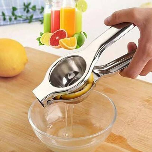 SHEIN 1pc Stainless Steel Hand Press Juicer Lemon Clip Orange Fruit Juicing Gadgets