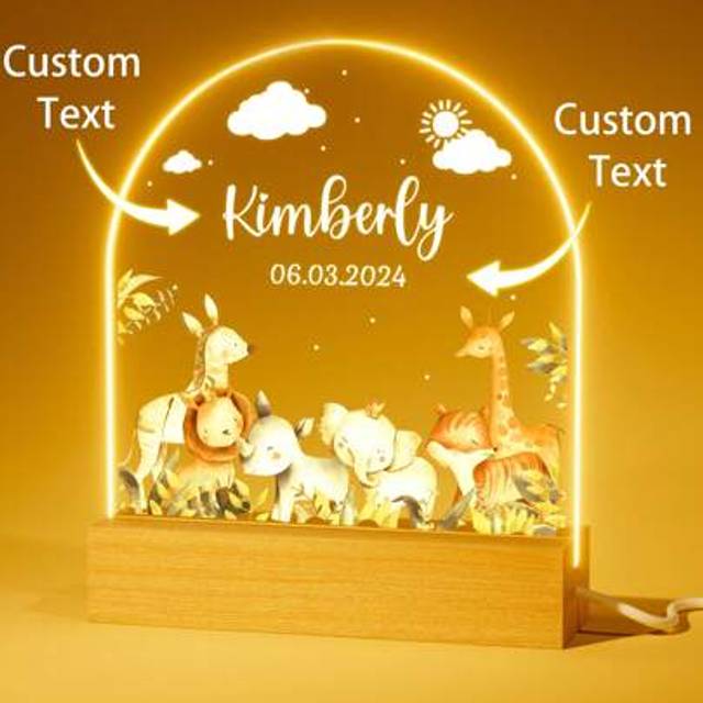 SHEIN Personalised Baby Gifts - Customised Name Night Light For Baby Nursery, Custom Gifts For Girls And Boys - Starry Night
