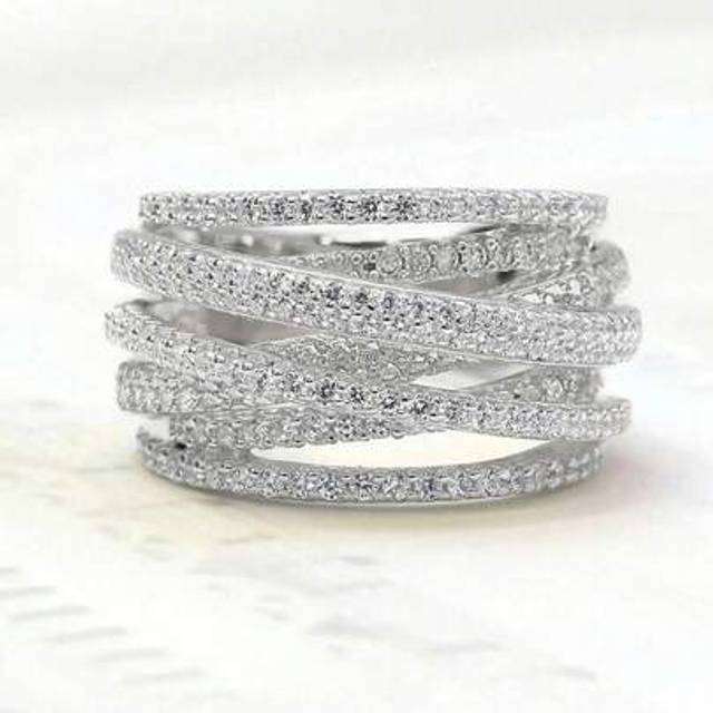 SHEIN 1pc 925 Sterling Silver Vintage Line Wrap Ring Suitable For Men And Women Match Daily Outfits Party Accessory High Quality Ring Fine Jewelry Gift