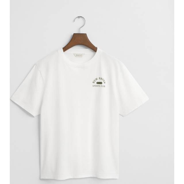 Graphic Short Sleeve T-Shirt, White, 146-152