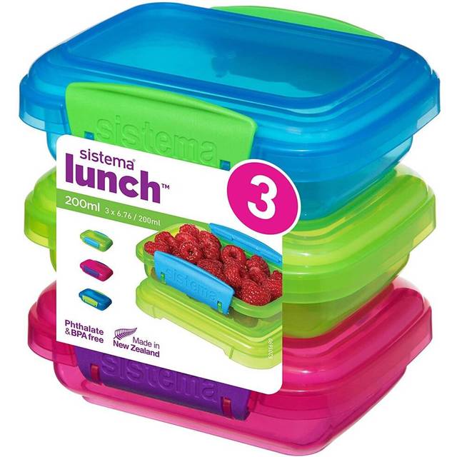 Sistema Pack of 3 Lunch Boxes