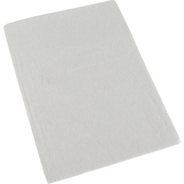 Homescapes Individual 100% Brushed Egyptian Cotton Flat Cot Sheet, 100 x 150 cm, White, OEKO-TEX Certified, Machine Washable