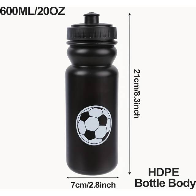 TEMU A 600ml/20 Oz Outdoor Bottle, Reusable Squeeze Bottle For Camping, Featuring A Pull-top Lid, Suitable For Sports Enthusiasts, Gatherings, And Fitness, Compatible With Most Bike Frames.