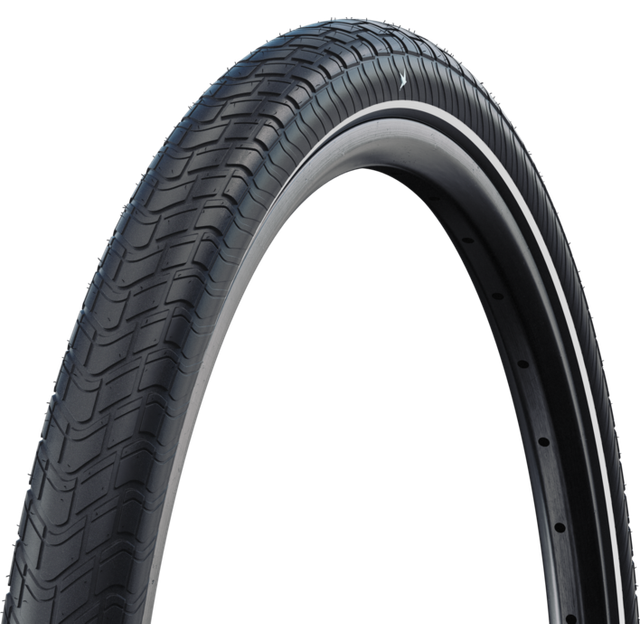 SCHWALBE 11100304, Big Apple Perf, RaceGuard Unisex Adulto, Nero/Banda Reflex, 20 x 2,00 (50-406)