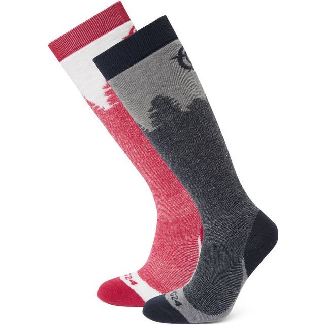Tog24 'aprica' Ski Socks In Dark Pink - M