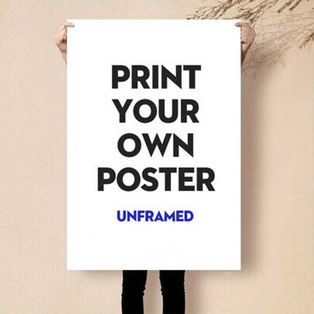 SHEIN 1pc Unique Personalized Unframed Poster - Customizable Photo Printing For Family, Wedding, Anniversary Memories - Ideal Wall Art, Decor For Bedroom, L