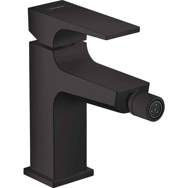 Hansgrohe Metropol Matt Black Single Lever Bidet Mixer Tap With Push-O