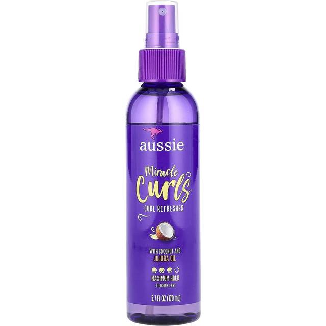 Aussie Miracle Curls Refresher Spray Gel With Coconut & Jojoba Oil 5.7 Fl oz, 4.272 Fl oz