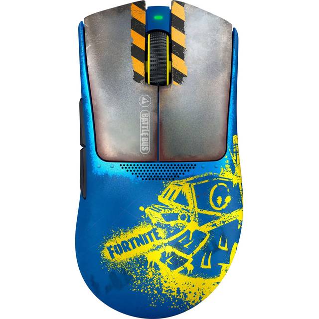 Razer DeathAdder V3 Pro Fortnite Edition - Trådlös Esports-spelmus - Focus Pro 30K DPI optisk sensor (63g lätt, ergonomisk form, Gen-3 musbrytare, HyperSpeed Wireless) Fortnite