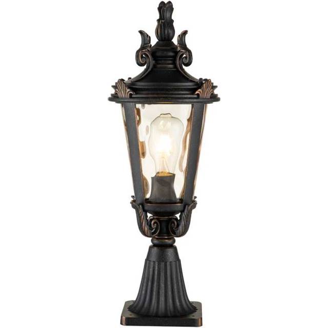 Elstead BT3/M Baltimore One Light Medium Pedestal Lantern Weathered Br