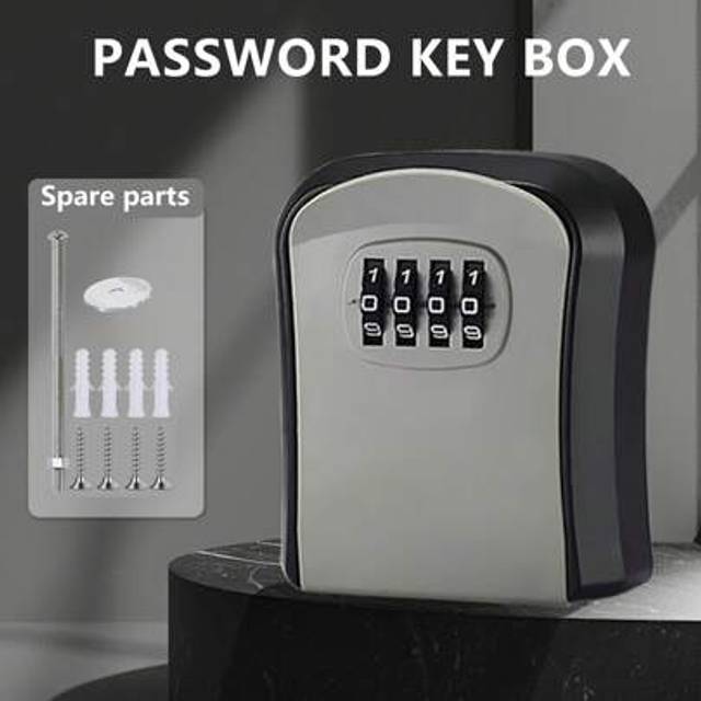 SHEIN Small Code Key Box A Safe For Small Items Change Your Password At Will The Password Box Can Be Fixed To The Door And Valuable Items Can Be Stored In T
